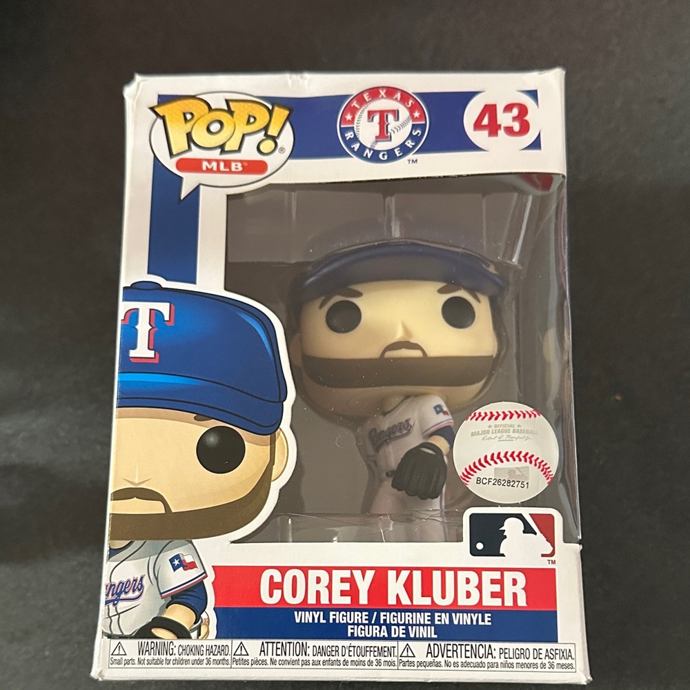 Funko Pop MLB Figure with Blue and White Uniform